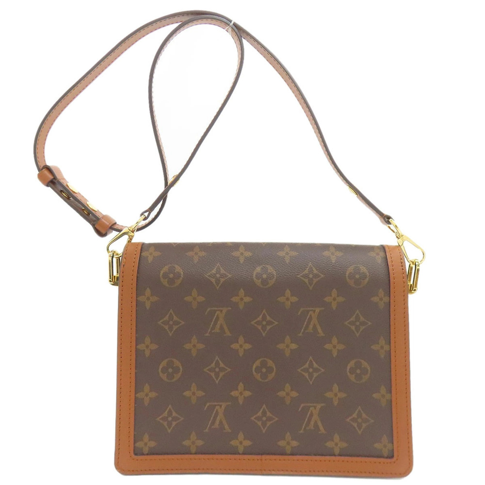 Louis Vuitton Bag Canvas Shoulder Dauphine Monogram Brown